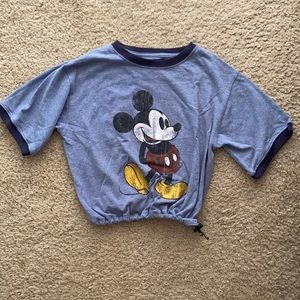 Mickey Crop Top with drawstring